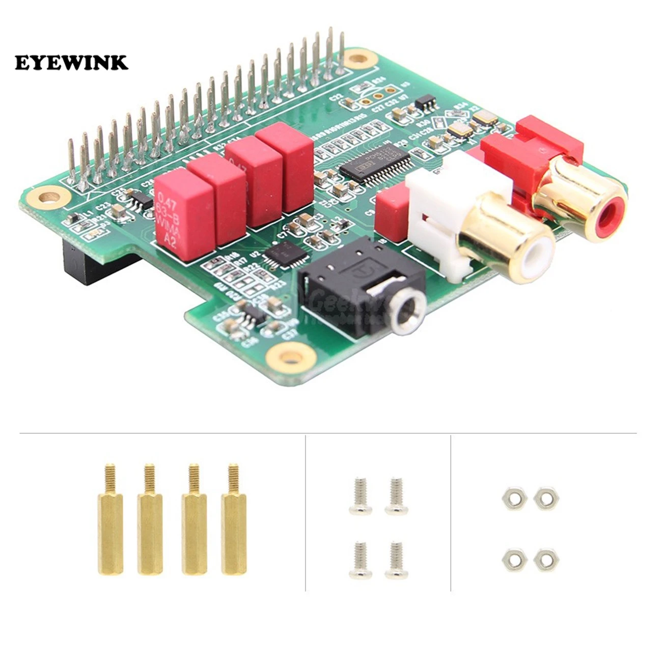 RPI-HIFI-DAC модуль PCM5122 HIFI ЦАП Аудио карты Плата расширения для Raspberry Pi 3 Модель B/2B/B + |