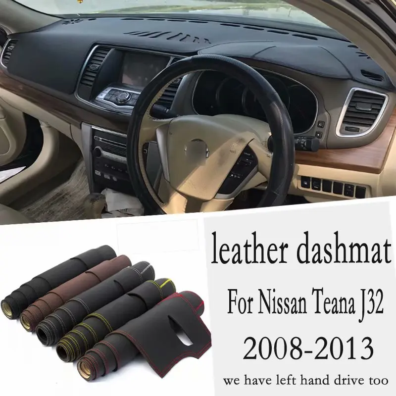 Автомобильный коврик RHD для Nissan Teana J32 2008 2009 2010 2011 2012 кожаный|Автомобильные