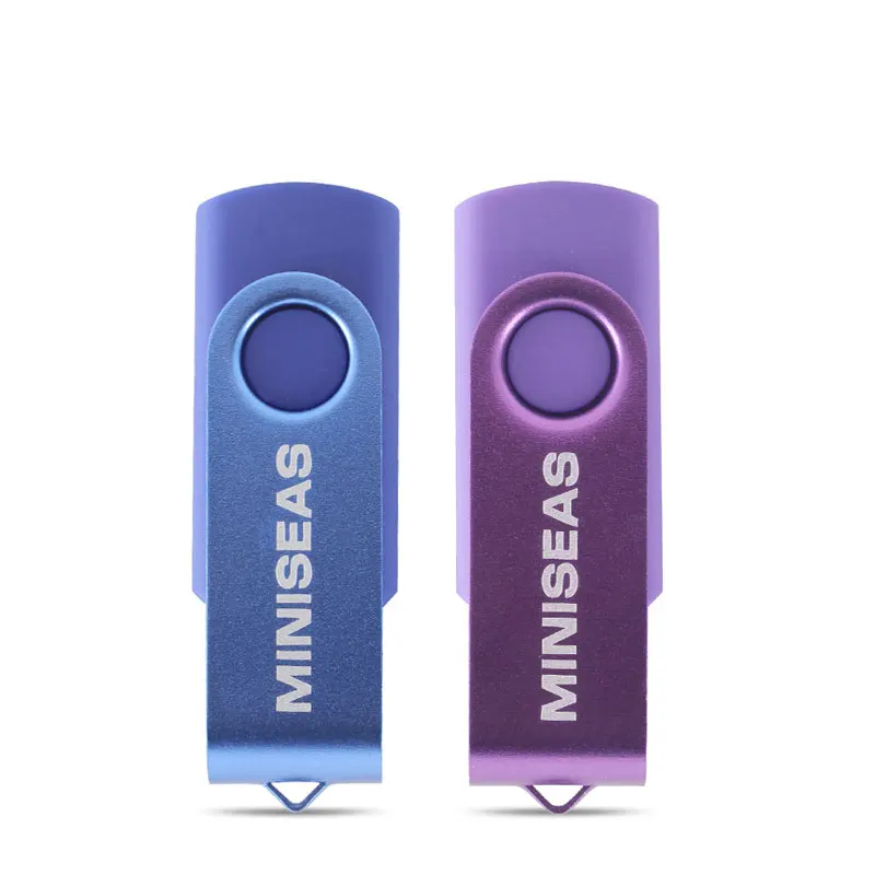 Usb флеш-накопитель Miniseas реальная емкость 10 цветов вращающийся ключ 128 г/16 г/32 г/64 г