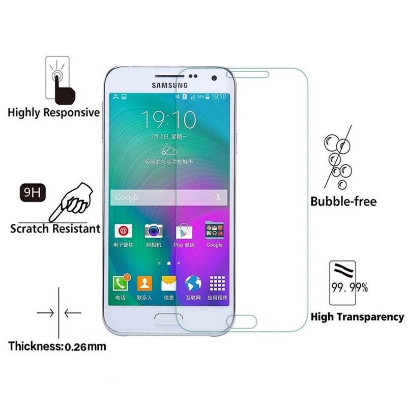 2.5D Закаленное стекло для Samsung Galaxy E7 Высокая оригинальная 9 H Взрывозащищенная