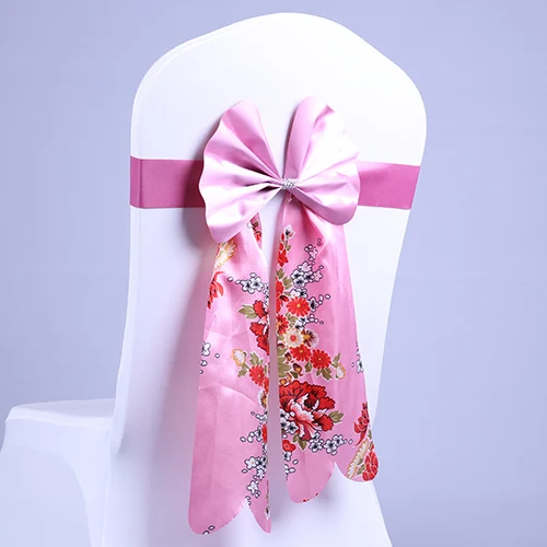 bowknot for banquet chairs bow belt elastic chair cover bandeaus ribbon wedding props |