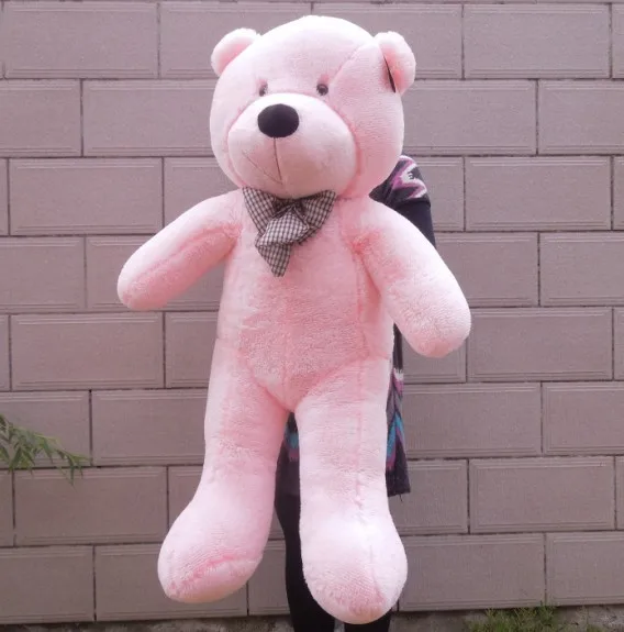 

47" White/Light Brown/Dark brown/Pink Color 1.2M Giant Size Finished Stuffed Doll Plush Teddy Bear Plush Toy Doll Bear Gift