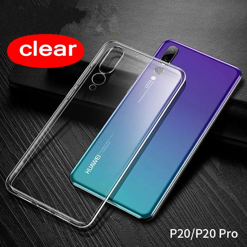 Ультратонкий Прозрачный чехол из ТПУ для Huawei P20 P30lite P30 Pro прозрачный мягкий Sinicon