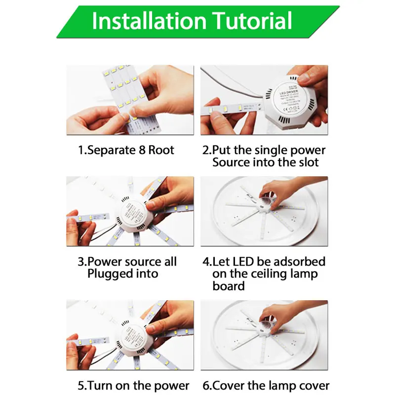 12 Вт 7 inch светодиодный потолочный светильник печатной платы изменение источник