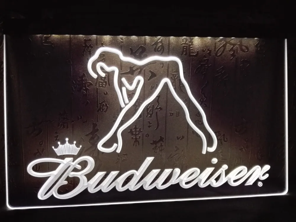 LE133- Budweiser экзотический танцор Стриппер бар световой знак | Дом и сад