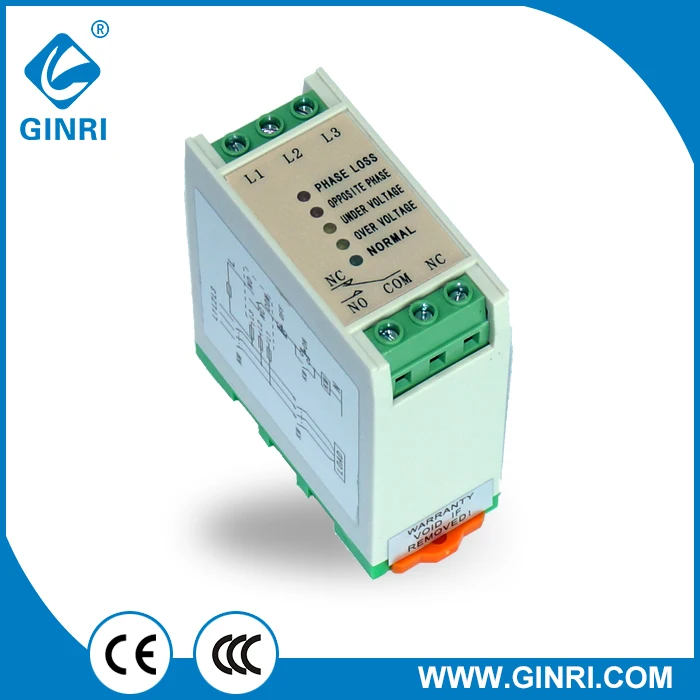 Трехфазное электронное реле защиты от потери фазы GINRI JVR 220 В 380 в 440 460 480 Бесплатная