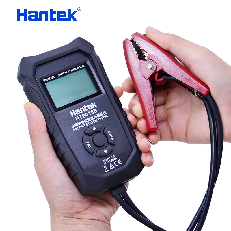 Тестер заряда автомобильных аккумуляторов Hantek HT2018B 6 в 12 В 24 анализатор с