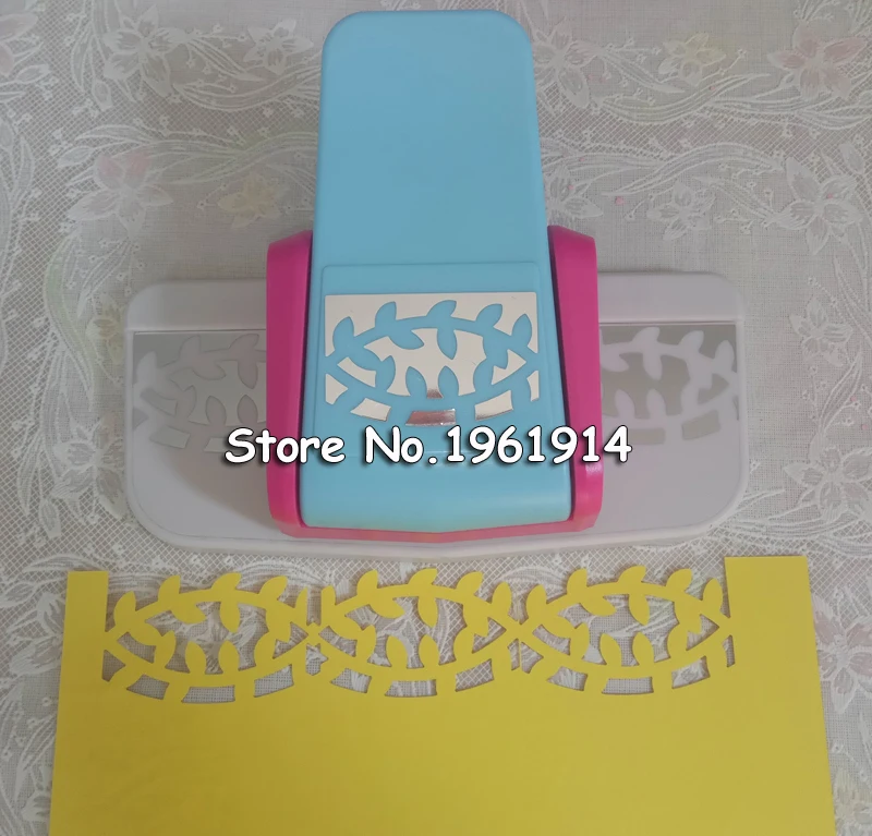 Большой трехмерный причудливый край тиснение дырокол для скрапбукинга ручной