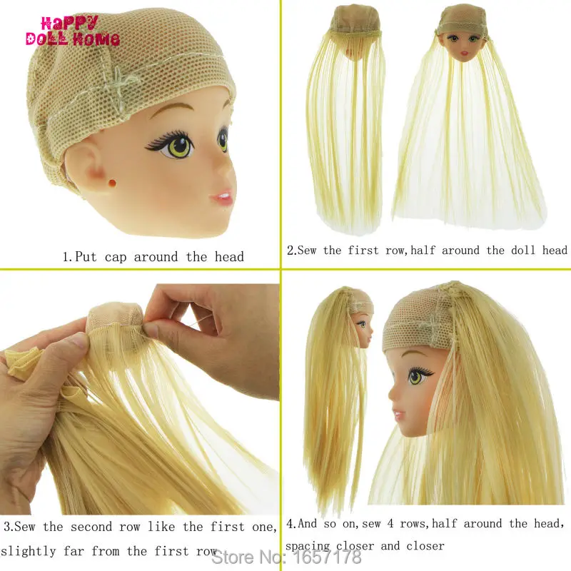 1 шт. DIY кукольные парики 15*100 см прямые волосы для куклы Барби BJD 1/3 1/4 1/6