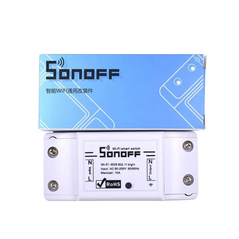 Sonoff Basic ITEAD Sonoff Универсальный беспроводной Wifi переключатель модуль автоматизации умного дома таймер Diy Wifi Пульт дистанционного управления через iOS Android Alexa - Комплект: Sonoff Basic