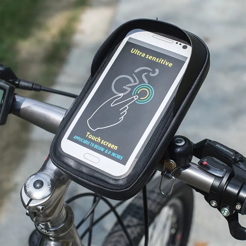 phone holder universal bike motorcycle mobile support stand waterproof bag for iphone x 8 s8 s9 gps bicycle holder handlebar bag free global shipping