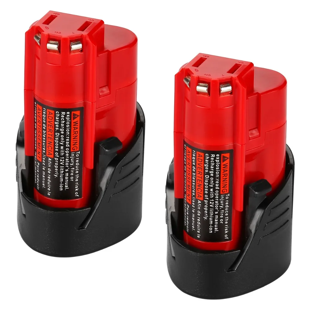 2000mAh 12v M12 литий-ионная аккумуляторная батарея для Милуоки 48-11-2401 48-11-2402 48-11-2411 M12 XC