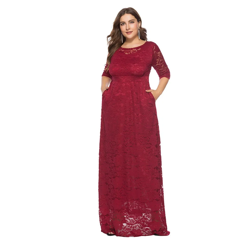 Женское свободное платье однотонное оверсайз винтажное цветочное кружевное