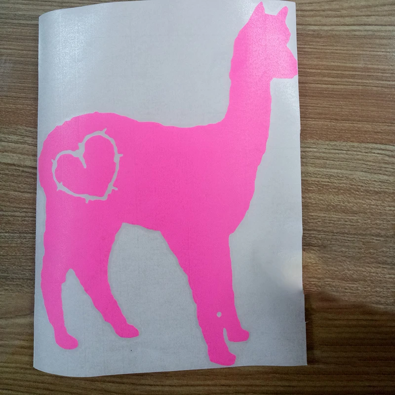 Виниловый стикер Love Alpaca для автомобиля лама винил любовь забавная биология
