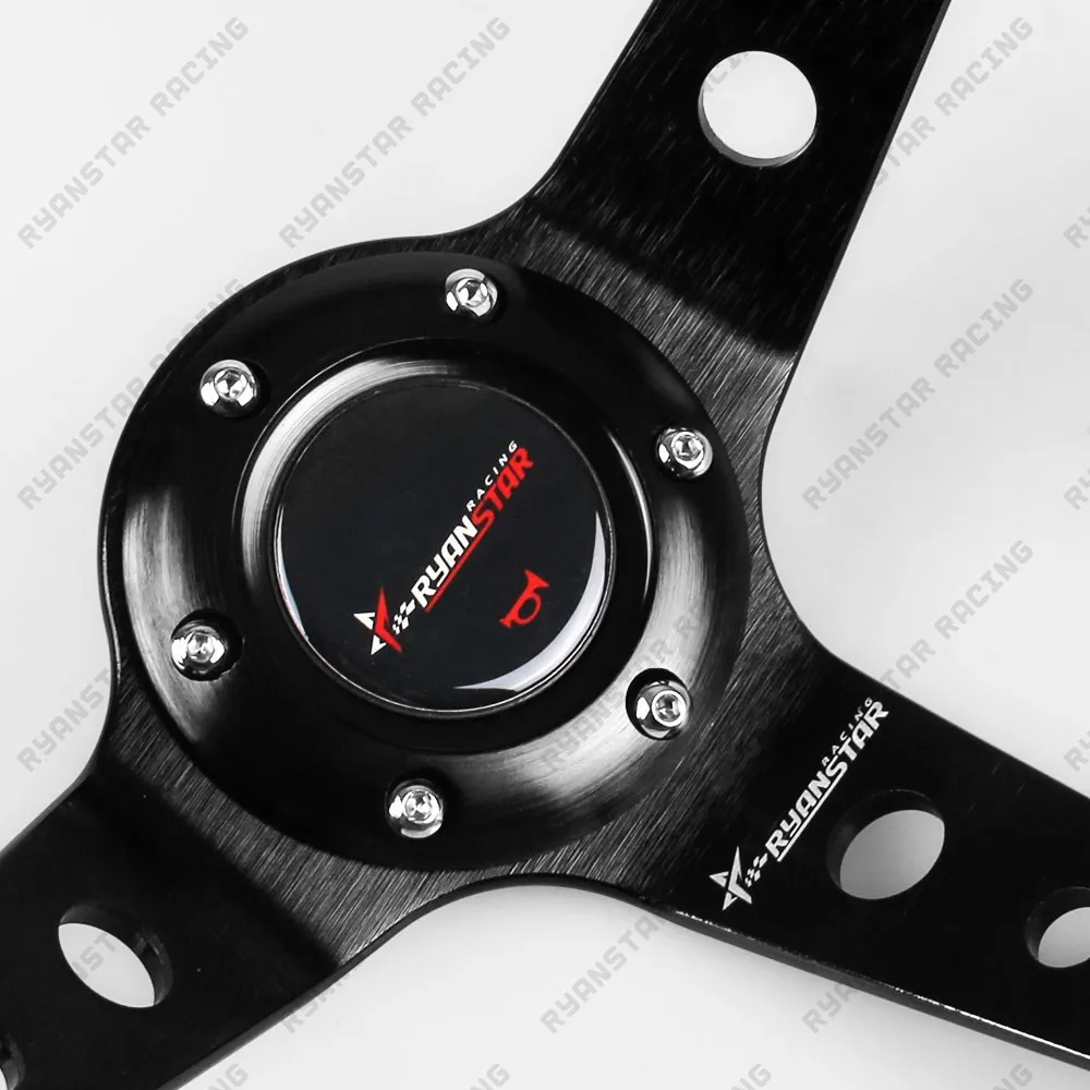 Ryanstar 14 дюймов 350 мм замши руль Алюминий Рамки изменение автопробег rs sw006|wheel race|wheel