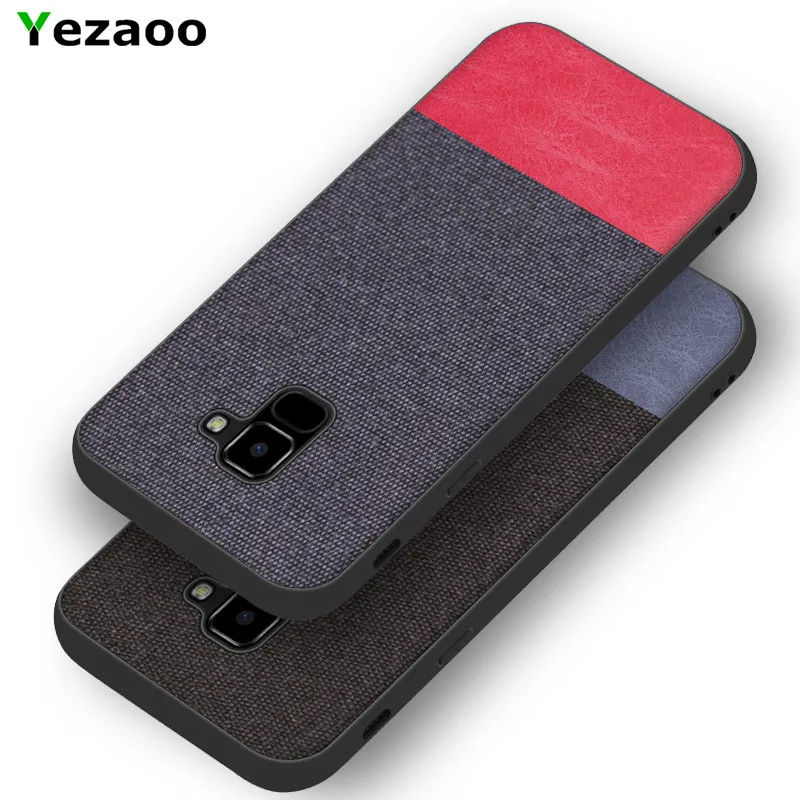 Чехол для Samsung Galaxy J8 2018 ткань yezaoo силиконовая Мягкая задняя крышка телефона J4 J6 plus