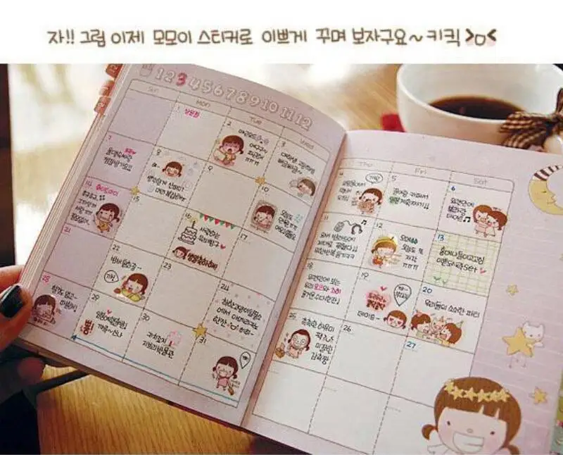 Милые девушки мультфильм Наклейки 20 Простыни Детские/пакет винил Стикеры