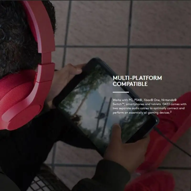 Наушники logitech G433 профессиональные проводные наушники X 7,1 игровая гарнитура для ПК PS4 PS4 PRO Xbox One nintendo Switch