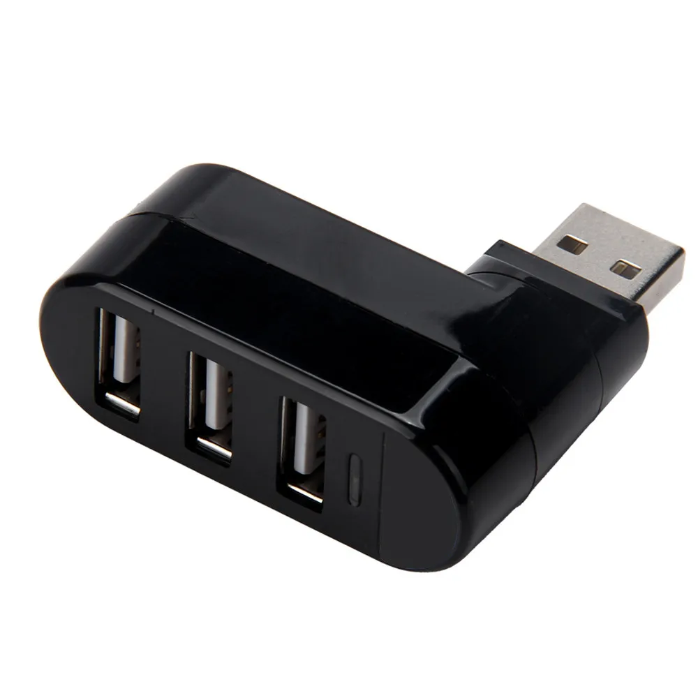 3 порта USB 2 0 Мини Поворотный сплиттер адаптер концентратор для ПК ноутбук Mac 4