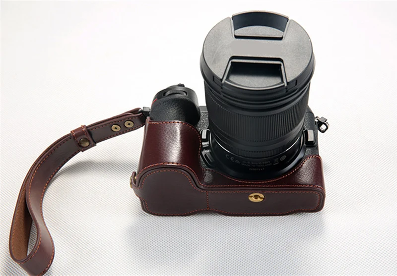 Натуральная Воловья кожа корпуса для половины камеры база Nikon Z7 Z6 (любой объектив)