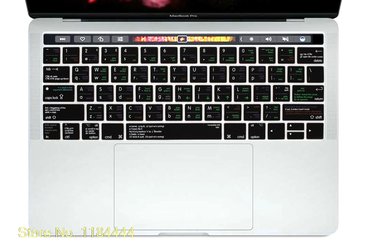 Чехол для клавиатуры VIM VI защитный чехол Macbook Pro 13 retina с сенсорной панелью A1706 15 A1707