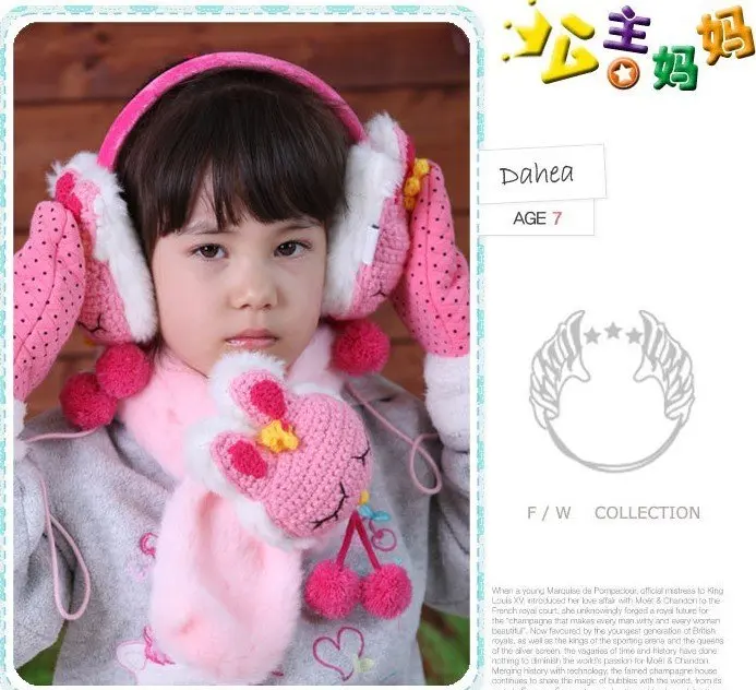 New Arrival in Winter~~ Children Collar pretty Scarf Princess Style Warm Earmuff with good quality | Тематическая одежда и
