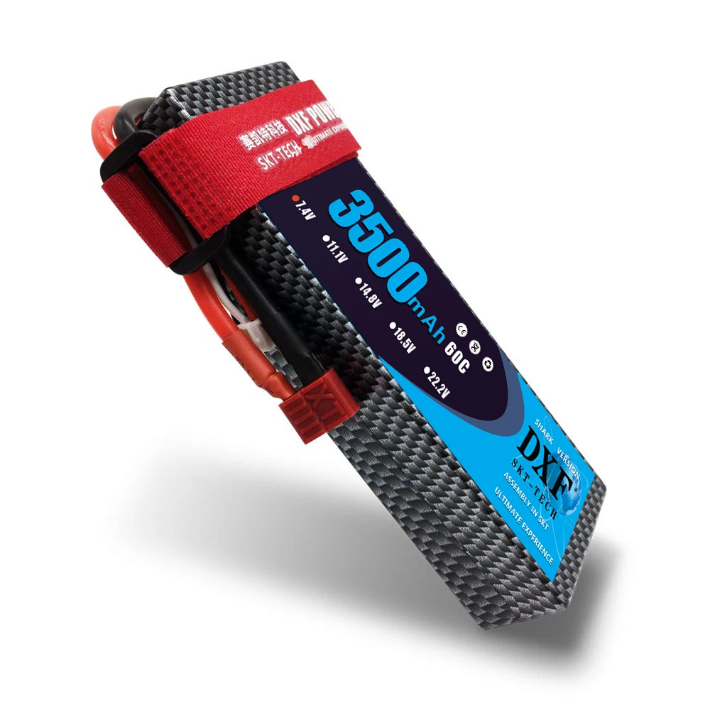 DXF 3500 мАч Lipo 60C 2S 7 4 В литиевая батарея ПВХ чехол высокой мощности качественный lipo