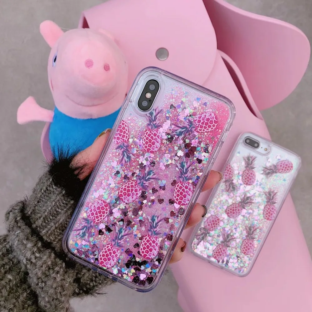 GABOOM блестит блестящая ананас телефон чехлы для iPhone 7 Чехол 6 6s 8 Plus X Bling
