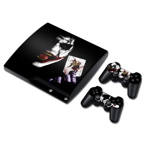 0708 DC Джокер кожи наклейка для PS3 Slim playstation 3 консоли и контроллеры для PS3 скины наклейки Винил - Цвет: 0708