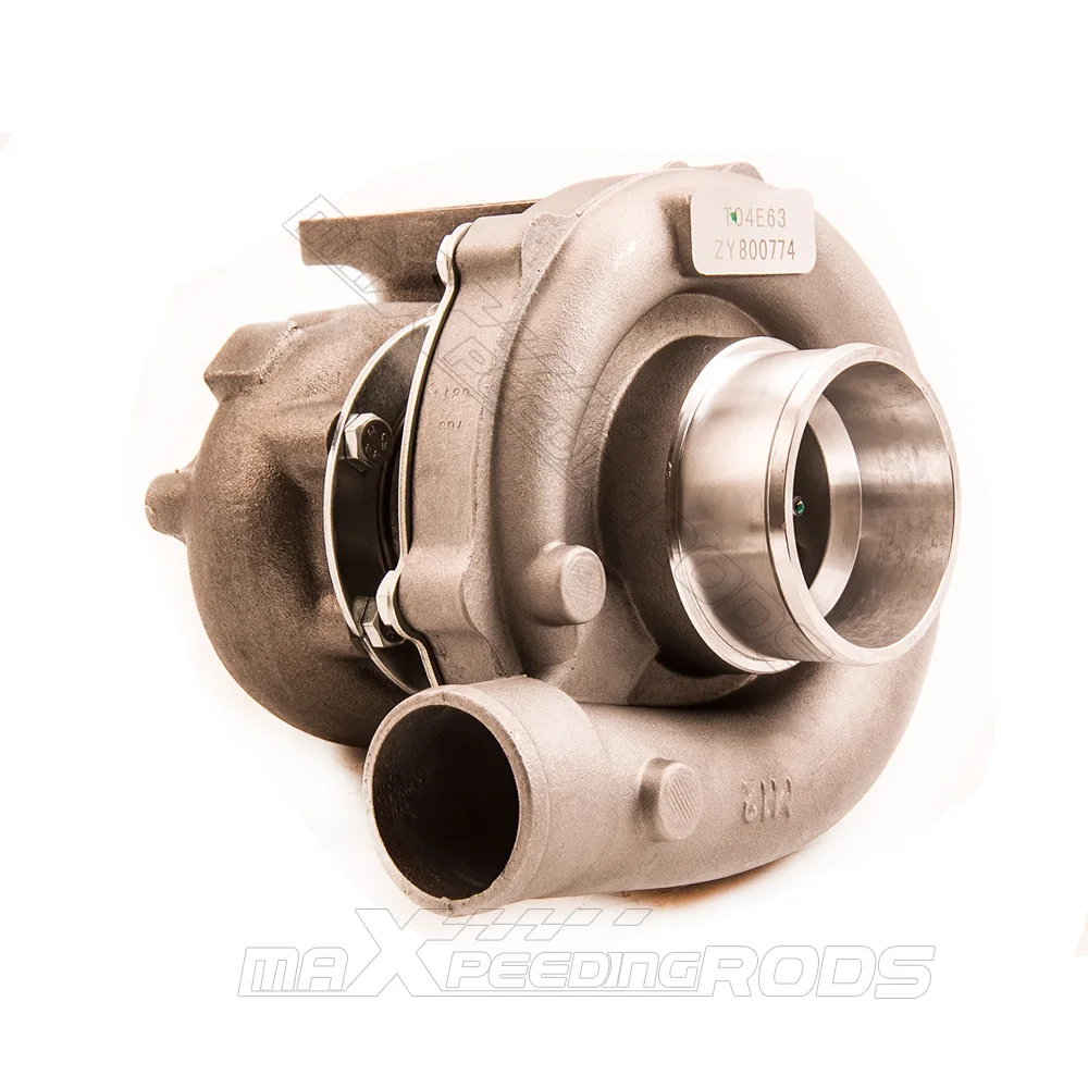 Turbo T3 T4 T04E Com/R. 50 Tur/R. 63 масла холодной 5 болт Flangeoil Турбокомпрессор для воды + масло