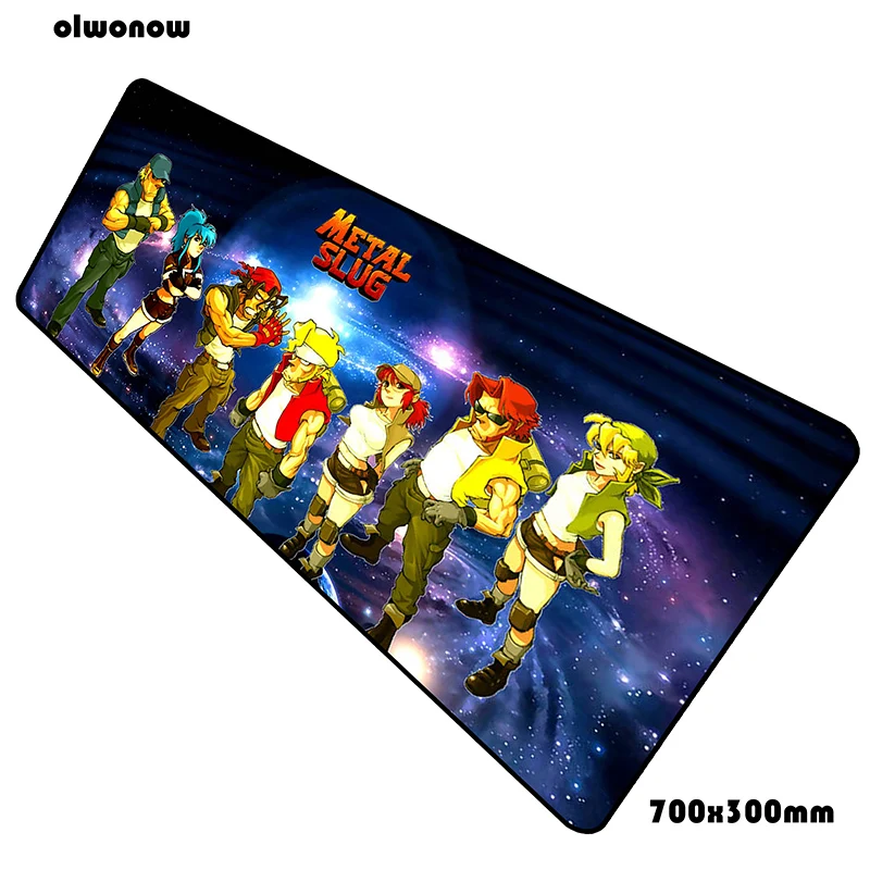 Металлическая slug padmouse Великолепная 700x300x2 мм коврик для мыши notbook компьютерный