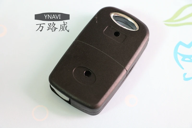 YNAVI Free Shipping Car Key Cover 3 Buttons Fob Replacement Shell Flip Folding Housing Fit For Toyota Camry Toy43 With Logo | Автомобили и