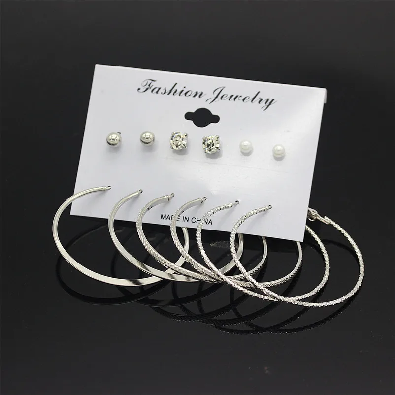 Женские акриловые серьги пусеты ADOLPH 2017|stud earrings set|earrings setball stud |