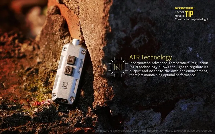 Мини-светильник NITECORE TIP, 360 люмен, USB Перезаряжаемый, Мин Фонарь с батареей, брелок, светильник-вспышка на каждый день, переноска