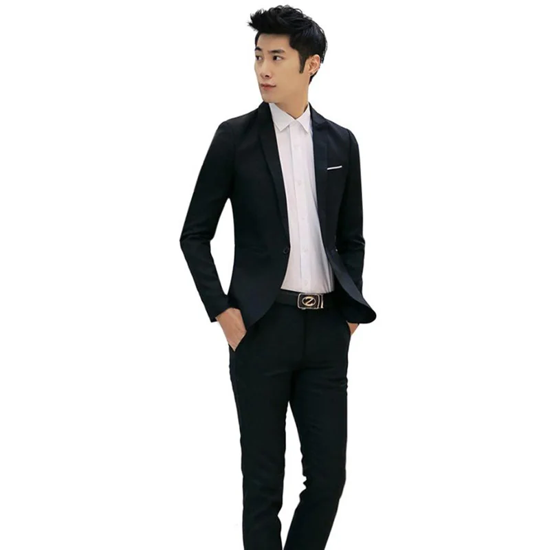 2018 полосатый Для мужчин костюмы пиджаки Мода Slim Fit Жених Нарядные Костюмы для