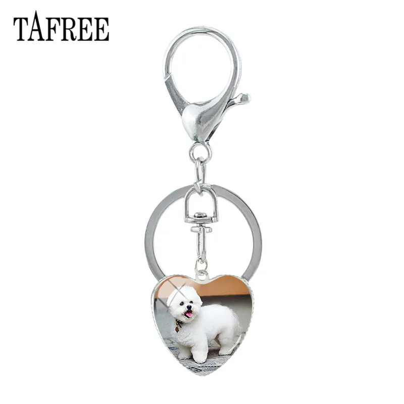Брелок для ключей TAFREE FQ18 дизайнерский милый брелок в форме собаки сердца мужчин