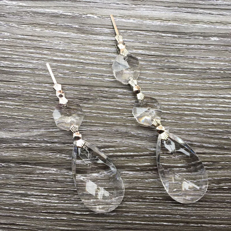 120 шт./лот ясно 38 мм кулоны соединение + 14 Восьмиугольные бусы по бабочки