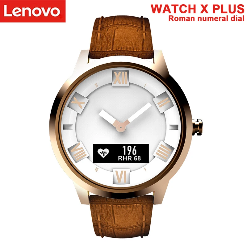 Lenovo часы X Plus Смарт золото Римский циферблат и браслет Bluetooth 5 0 с сердечного ритма