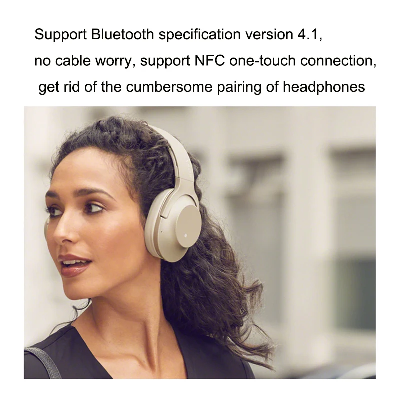 Sony Bluetooth Беспроводные наушники гарнитуры WH H900N объем с микрофоном управление для