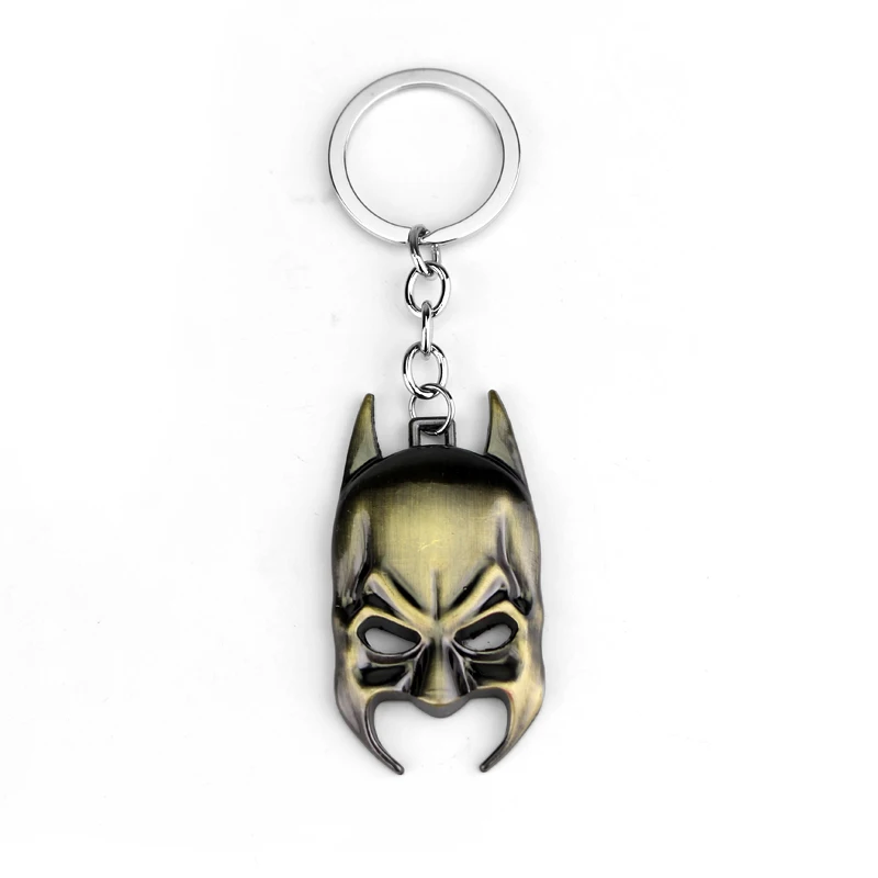 Bronze DC Comics мститель Фильм Супермен брелок с Бэтменом брелок Porte clef брелок подарок для мужчин и женщин Сувенирный брелок для ключей - Цвет: Bronze