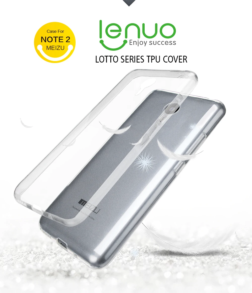Оригинал Lenuo Мягкий Ясности TPU Чехол для Meizu М2 примечание/Мейлань примечание (5.5