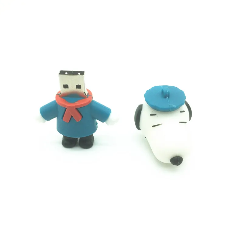 Модный мультяшный USB флеш накопитель с собакой флэш U диск 4 ГБ 8 16 32 64 карта памяти