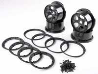 wheel hub with beadlock rim 4pcsset for 15 hpi baja 5t 5sc rovan km truck parts