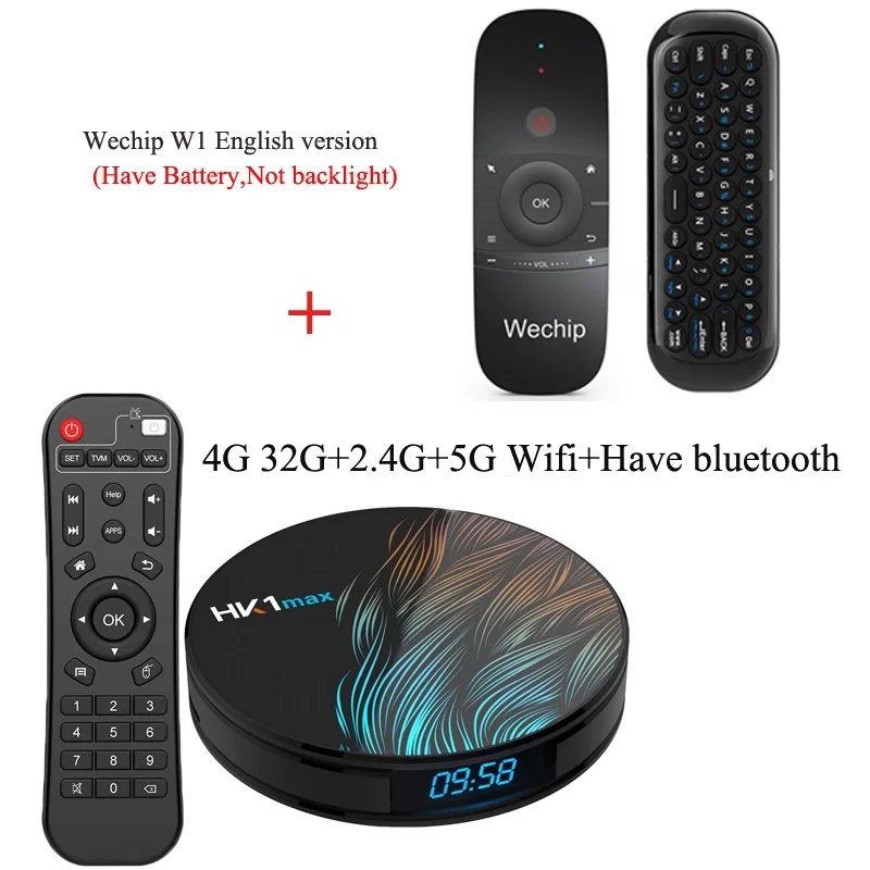 4G32G add English W1 HK1 MAX Smart Android 9,0 ТВ приставка RK3318 4GB 64GB 1080p BT 4,0 4K 2,4G+ 5G Wifi Поддержка Google Play Store Netflix Youtube плеер - Цвет: 4G32G add English W1