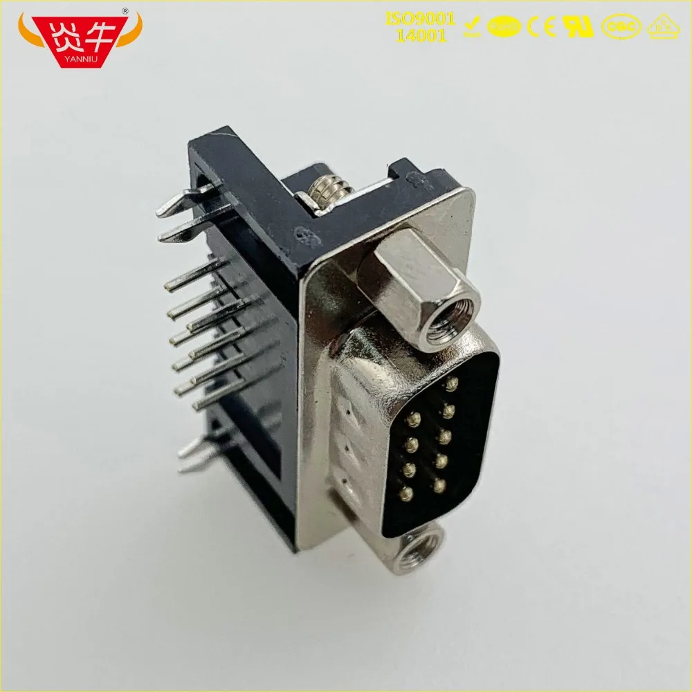 DR-9P RS232 с гнездом DR9Pin D-SUB Серия Мужской прямоугольный разъем PCB контактная часть