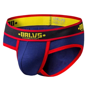 Мужские трусы брифы из хлопка, разноцветные трусы слипы, бикини, сексуальное нижнее белье для мужчин, 2019