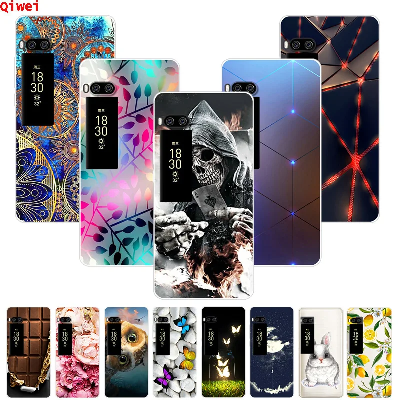 Чехол для Coque Meizu Pro 7 мягкий силиконовый чехол из тпу телефона Plus мультяшные чехлы