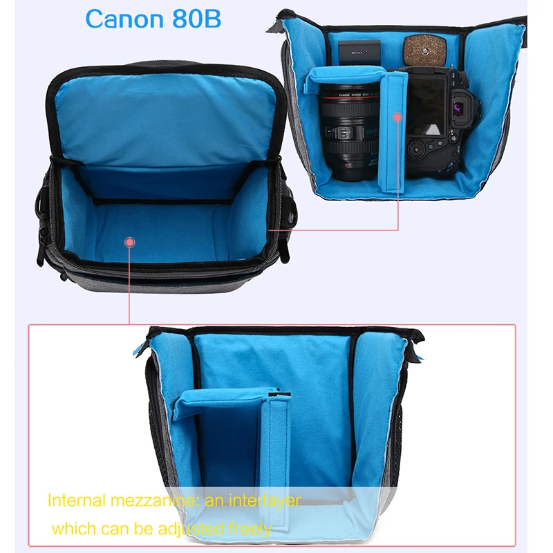 Высокое качество DSLR камера сумка для Canon EOS рюкзак объектива на плечо Nikon Sony Panasonic