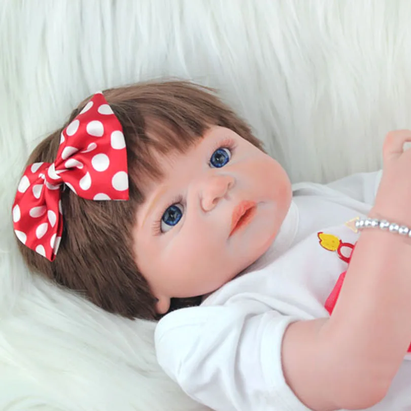 Кукла реборн силиконовая Реалистичная для новорожденных принцесс 55 см 22