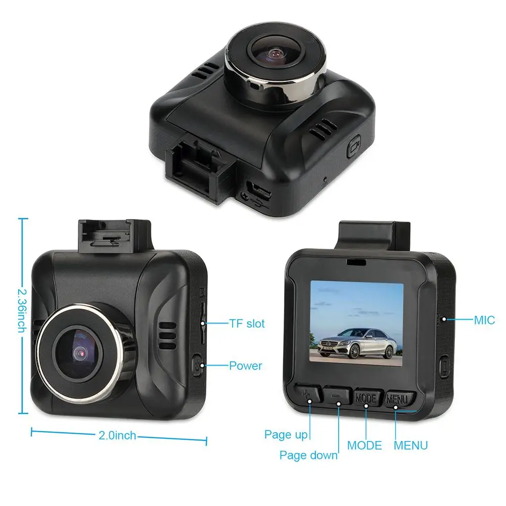 Автомобильный видеорегистратор FHD 1080P 12 В постоянного тока Wi-Fi беспроводная